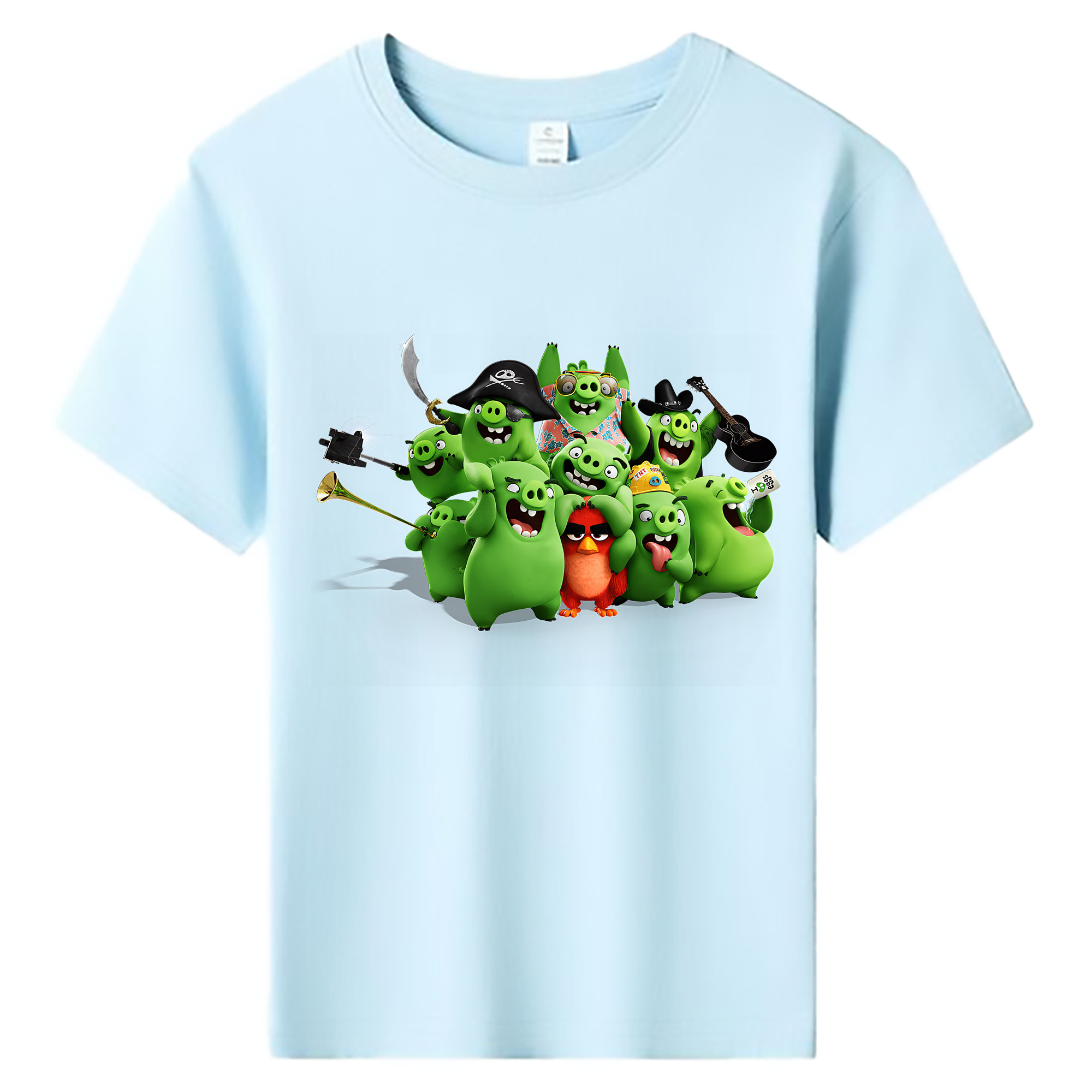 （画像用） Angry Birds アングリーバード 綿100％キッズTシャツ（フロントプリント）